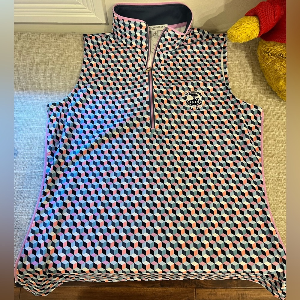 Fairway & Greene Women’s Golf Top Pebble Beach Golf Links Size S